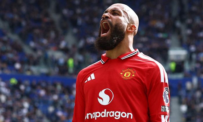 Mbeumo ghi bàn nhưng Man Utd không thể bảo toàn chiến thắng. (Ảnh: Reuters)