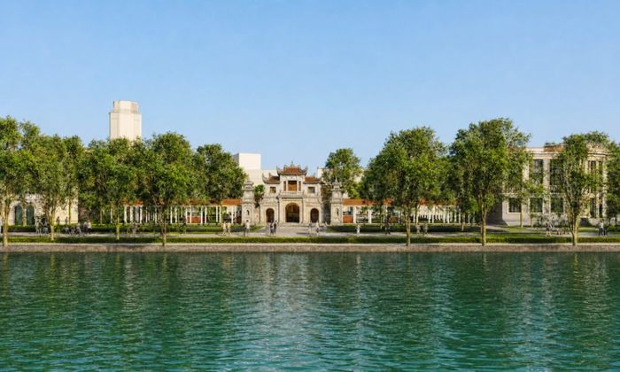 Phương án thiết kế dự kiến tại khu vực Bưu điện Hà Nội, chùa Báo Ân. Bên cạnh đó, đồ án điều chỉnh tổ chức lại không gian quanh đền Bà Kiệu; bố trí công trình tưởng niệm liệt sĩ Thủ đô; tăng cường kết nối với khu vực Đinh Lễ - Tràng Tiền và các không gian thương mại, dịch vụ phù hợp.
