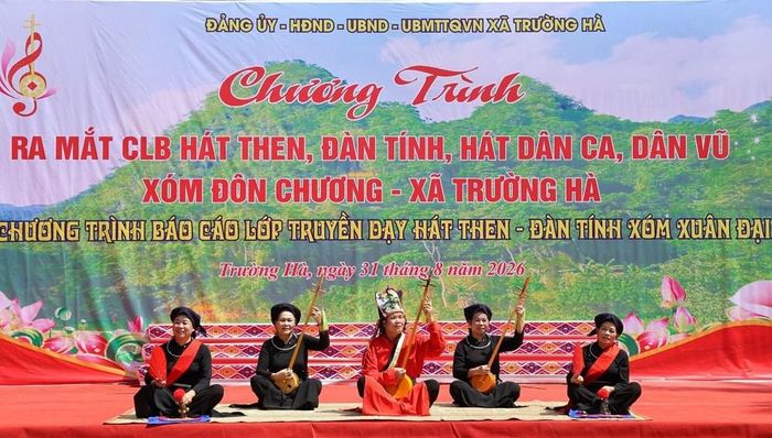 Hát Then, đàn Tính là loại hình nghệ thuật gắn bó sâu sắc với đời sống văn hóa, tâm linh của đồng bào Tày, Nùng ở Trường Hà