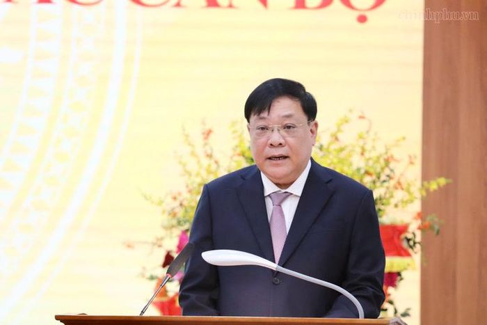 Phó Tổng Thanh tra Chính phủ Phạm Thành Ngại phát biểu nhận nhiệm vụ - Ảnh: chinhphu.vn/Thu Sa