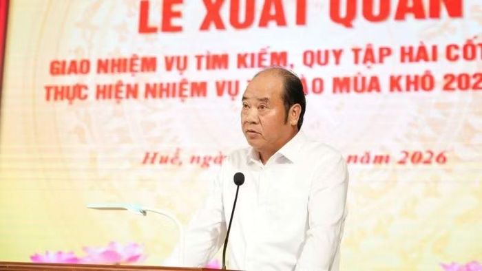  Đồng chí Nguyễn Văn Mạnh, Phó Chủ tịch Ủy ban nhân dân thành phố, Trưởng Ban Chỉ đạo 515 thành phố Huế, phát biểu giao nhiệm vụ. 