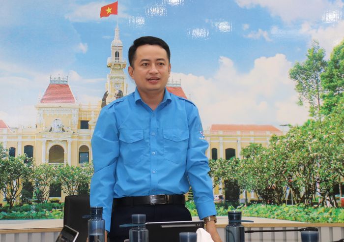 Chủ tịch Hội LHTN Việt Nam TPHCM Lê Tuấn Anh chủ trì hội nghị