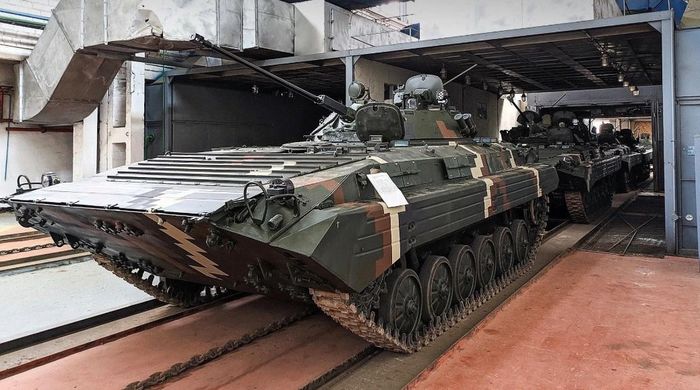Xe chiến đấu bộ binh BMP-2s của Ukraine xuất xưởng. Ảnh: UKROBORONPROM