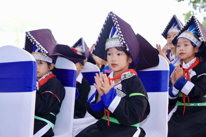  Học sinh Trường Phổ thông nội trú Mường Khương, xã Mường Khương, tỉnh Lào Cai. Ảnh: THU HẰNG 