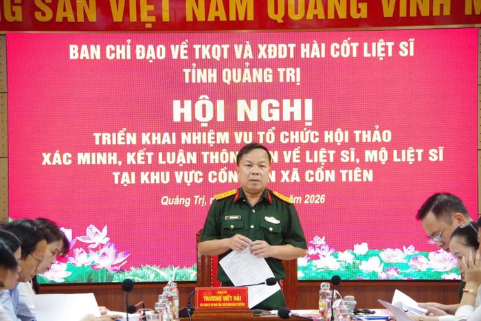  Đại tá Trương Viết Hải chủ trì và kết luận hội nghị 