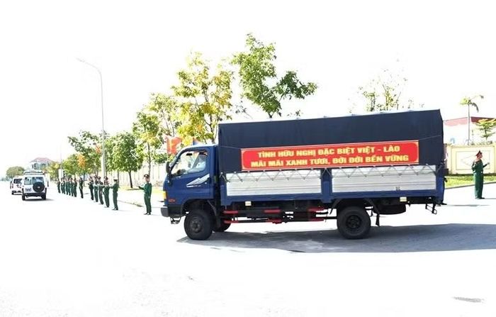 Sau buổi lễ, các đoàn xe đã xuất quân sang Lào thực hiện nhiệm vụ tìm kiếm, quy tập hài cốt liệt sĩ.