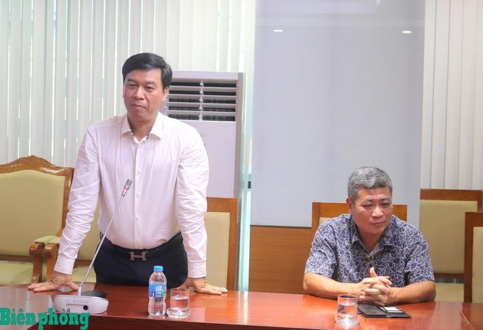 Phó Tổng Giám đốc Đài Tiếng nói Việt Nam Ngô Minh Hiền bày tỏ mong muốn hai đơn vị phối hợp chặt chẽ trong thời gian tới. Ảnh: TK