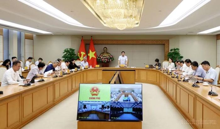 Phó Thủ tướng Nguyễn Văn Thắng chủ trì phiên họp thứ 3 của Hội đồng điều hành Trung tâm Tài chính Quốc tế tại Việt Nam. Ảnh: CP