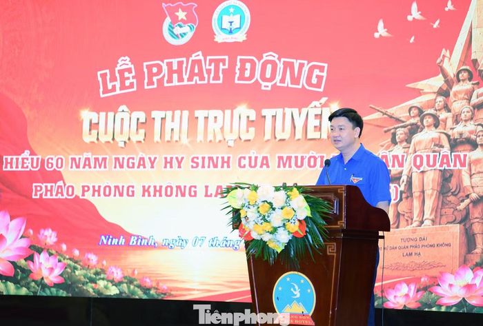 Anh Trần Ngọc Nam phát biểu phát động cuộc thi. Ảnh: Xuân Tùng