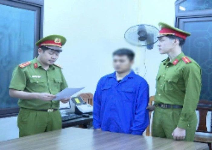 Bị can Nguyễn Văn Cầu bị tạm giam tại cơ quan công an. (Ảnh: CAHY).