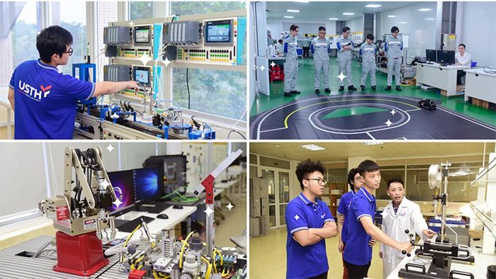USTH được thành lập năm 2009 và hiện nhận được sự hỗ trợ của mạng lưới hơn 30 trường đại học và tổ chức nghiên cứu của Pháp. Ảnh về hệ thống máy móc hiện đại theo chuẩn quốc tế của trường. Ảnh: Trường Đại học Khoa học và Công nghệ Hà Nội
