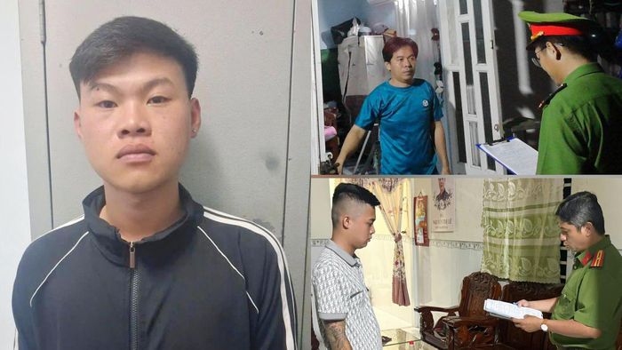 Các đối tượng Trung, Anh, Tân. Ảnh: CACC