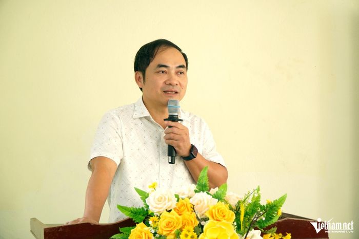 Ông Lê Lâm, Hiệu trưởng Trường Dự bị Đại học Dân tộc Sầm Sơn cảm ơn các cơ quan quản lý đã quan tâm, ưu tiên đầu tư nâng cấp cơ sở vật chất của nhà trường
