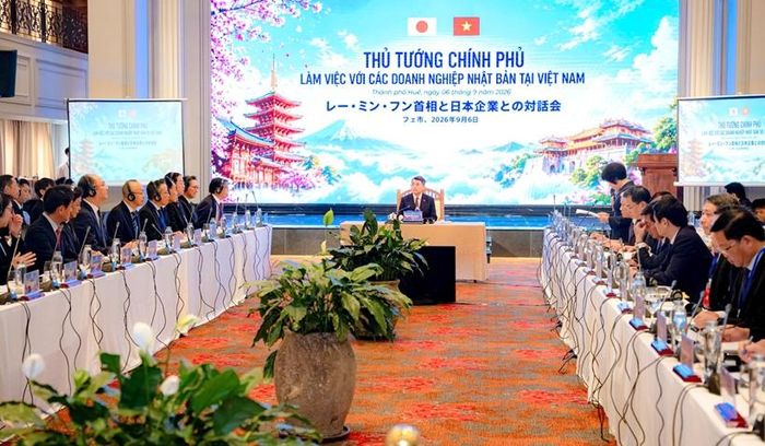 Thủ tướng Chính phủ - Lê Minh Hưng chủ trì buổi làm việc với các doanh nghiệp Nhật Bản tại Việt Nam.