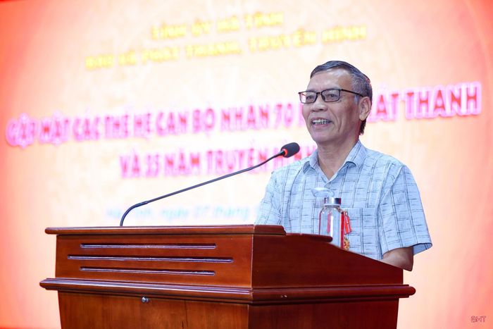 Nhà báo Đinh Văn Thiềm - nguyên Giám đốc Đài PT - TH Hà Tĩnh mong muốn đội ngũ cán bộ, phóng viên, người lao động cơ quan Báo và phát thanh, truyền hình Hà Tĩnh tiếp tục phát huy truyền thống, xây dựng tập thể phát triển vững mạnh.