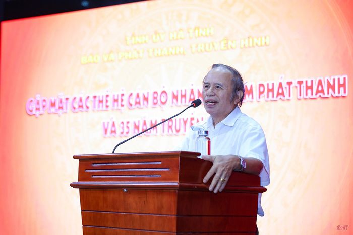 Nhà báo Lê Hữu Quý - nguyên Tổng Biên tập Báo Hà Tĩnh chia sẻ những kỷ niệm trong quá trình công tác.