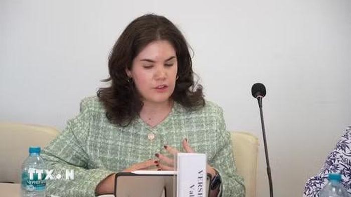 Tiến sỹ Valeria Vershinina, Phó Giám đốc Trung tâm ASEAN thuộc Học viện Quan hệ Quốc tế Moskva (MGIMO), Bộ Ngoại giao Nga. (Ảnh: Trần Hải/TTXVN)