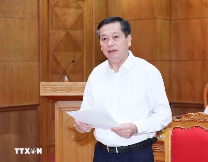 Đồng chí Nguyễn Long Hải, Ủy viên Trung ương Đảng, Phó Bí thư Thường trực Đảng uỷ các cơ quan Đảng Trung ương phát biểu tại hội nghị. (Ảnh: Phương Hoa/TTXVN)