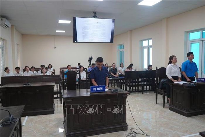 Các bên đương sự trình bày tại Tòa. Ảnh: Kim Anh/TTXVN