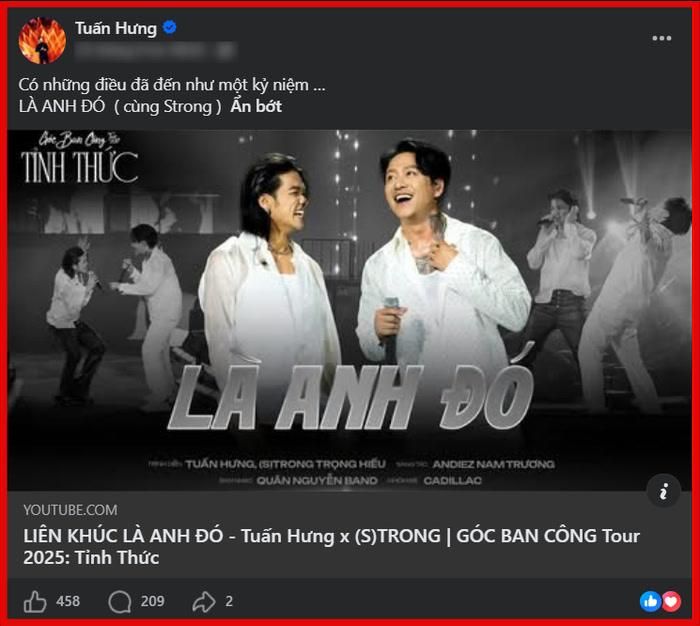 Tuấn Hưng nghẹn ngào nhắc lại những kỷ niệm tại Góc ban công tour 2025: Tỉnh thức trên fanpage.