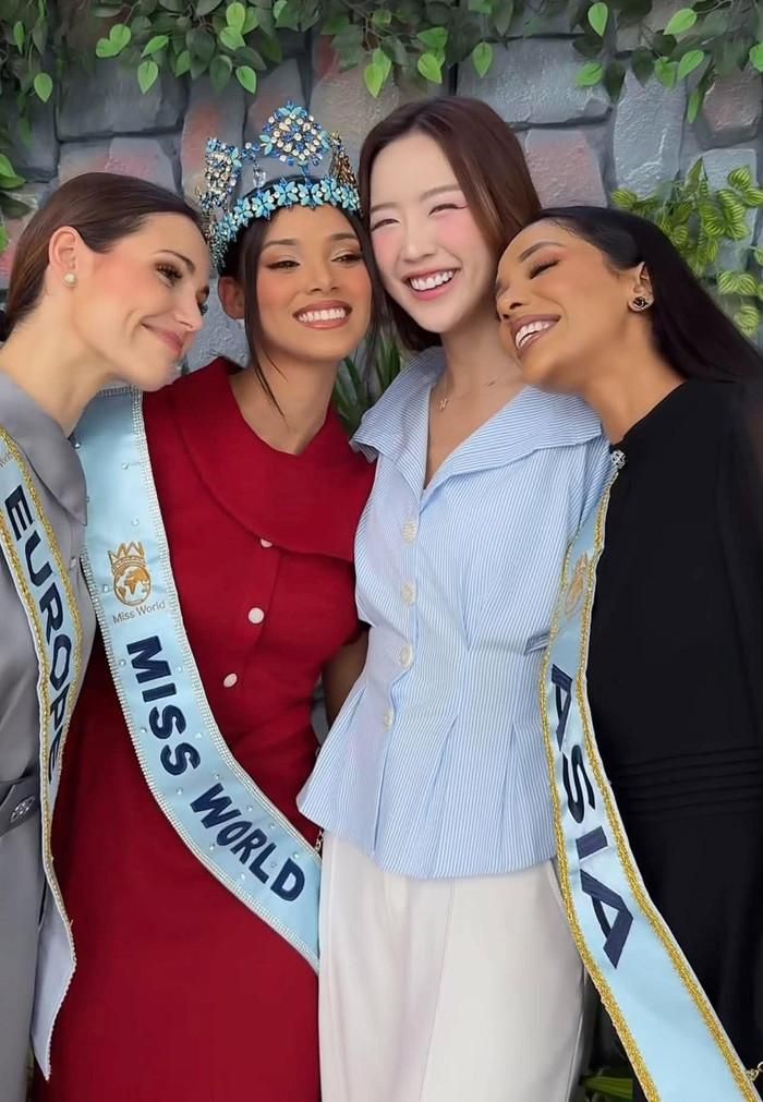 Bảo Ngọc bên top 3 Miss World 2026.