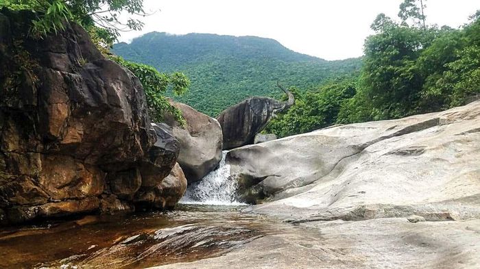 Tượng đá chú voi cũng ngậm ngùi nhớ khách.