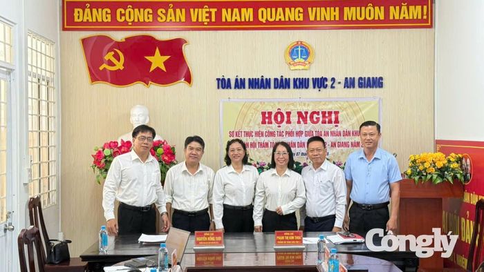 TAND khu vực 2 – An Giang và Đoàn Hội thẩm nhân dân ký kết quy chế phối hợp