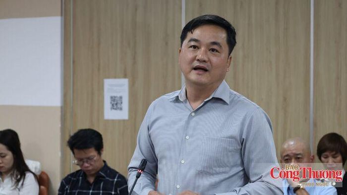 Giám đốc Sở Công Thương TP. Hồ Chí Minh Bùi Tá Hoàng Vũ phát biểu tại hội nghị.