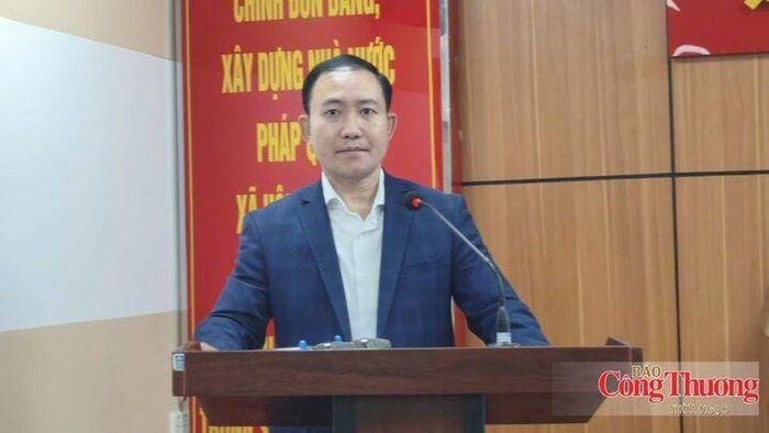 Ông Dương Minh Thắng, Giám đốc Công ty TNHH Thương mại dịch vụ và Kho vận Viettel Post – TTC chia sẻ tại sự kiện.