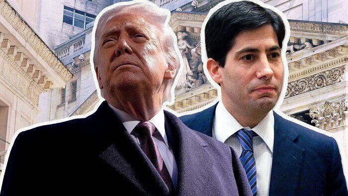 Tổng thống Mỹ Donald Trump và Chủ tịch Cục Dự trữ Liên bang Mỹ (Fed) Kevin Warsh. (Ảnh: Realtor.com/Getty Images).