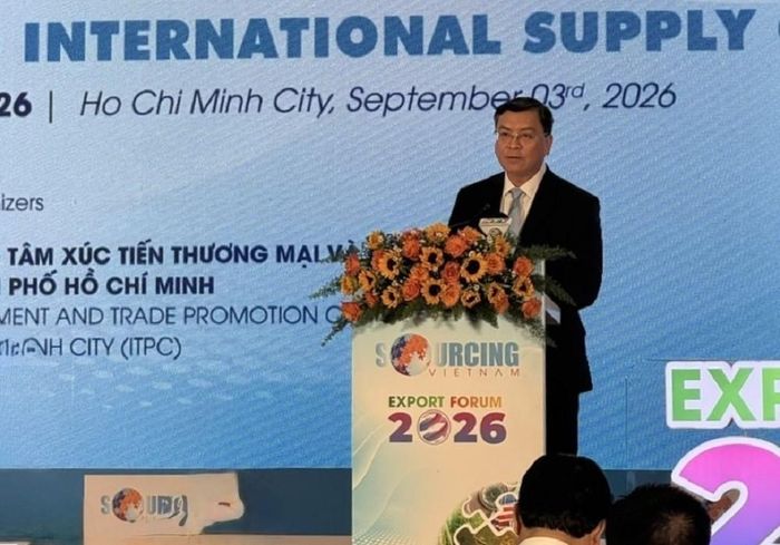 Ông Nguyễn Công Vinh, Phó Chủ tịch UBND TP. Hồ Chí Minh: "Cần đẩy mạnh liên kết vùng, phát triển cụm liên kết ngành và chuỗi giá trị giữa doanh nghiệp thành phố với các địa phương". Ảnh: Nguyệt Hà.