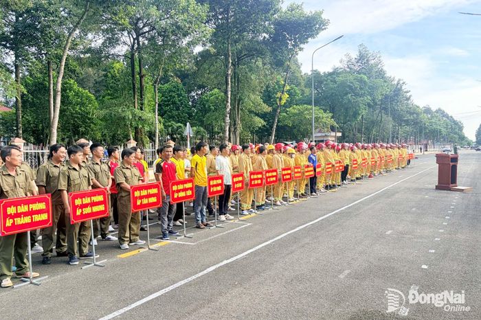 39 đội dân phòng và PCCC cơ sở sẵn sàng bước vào những nội dung thi.