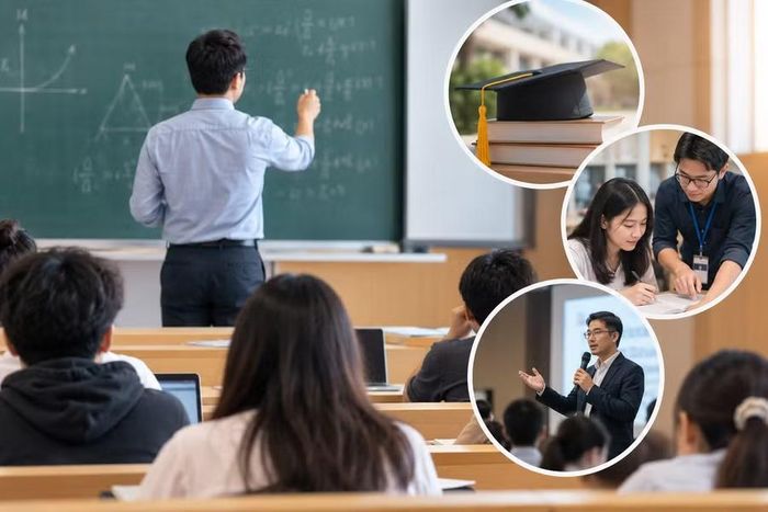 Vụ việc phản ánh đối với Trường Đại học Công nghệ TP. Hồ Chí Minh làm dấy lên tranh luận về việc đánh giá giảng viên bằng bằng cấp hay năng lực. Ảnh minh họa: AI