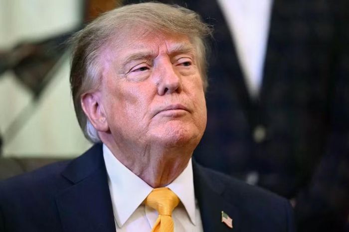  Tổng thống Mỹ Donald Trump tại Phòng Bầu dục ngày 4-9. Ảnh: AFP 