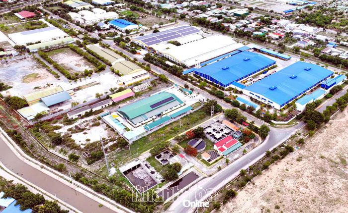 Khu vực xử lý nước thải tập trung của cả Khu Công nghiệp Thành Hải.