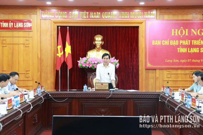 Đồng chí Hoàng Quốc Khánh, Ủy viên Trung ương Đảng, Bí thư Tỉnh ủy phát biểu kết luận hội nghị