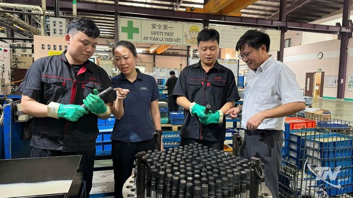 Theo kế hoạch, trong quý IV năm 2026, Công ty TNHH KD Heat Technology Thái Nguyên triển khai lắp đặt hệ thống điện mặt trời áp mái, với công suất khoảng 643,86 kWP.