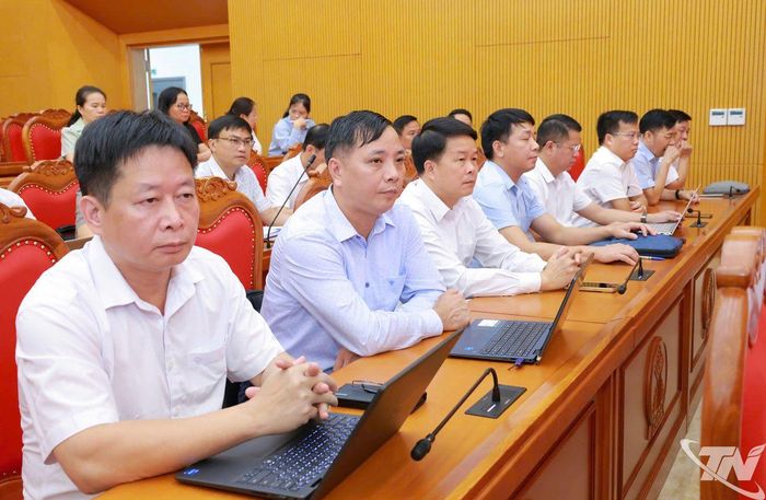 Đại biểu dự Hội nghị cán bộ chủ chốt tỉnh.