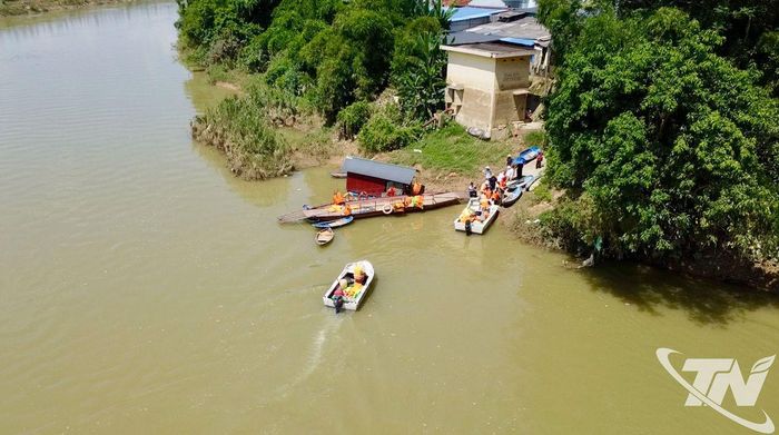 Bến đò xóm Đoàn Kết đã có nhiều năm nay.