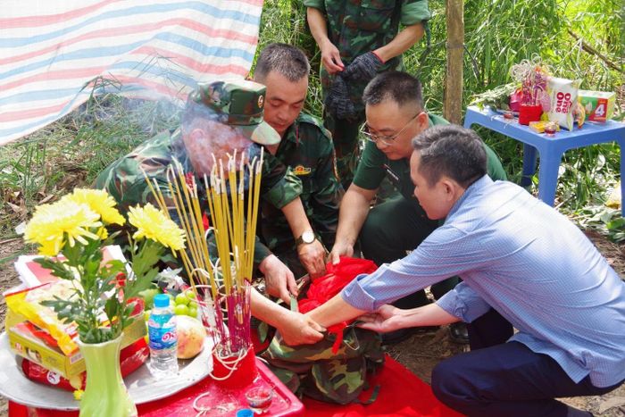 Phát hiện hài cốt nghi liệt sĩ