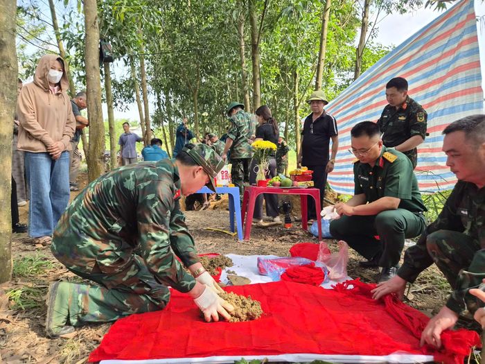 Công tác quy tập được tiến hành theo phương châm tỉ mỉ, chắc chắn, rà soát từng lớp đất