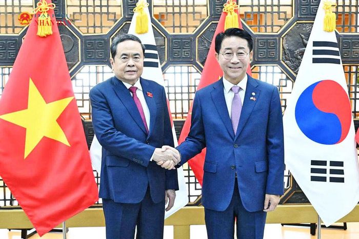 Chủ tịch Quốc hội Hàn Quốc Cho Jeong Sik chủ trì Lễ đón trọng thể Chủ tịch Quốc hội Trần Thanh Mẫn