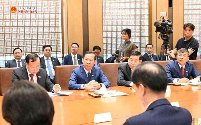 Các đại biểu Việt Nam dự hội đàm