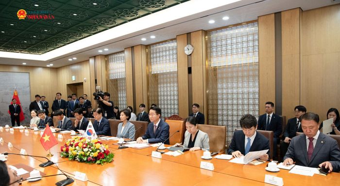 Chủ tịch Quốc hội Hàn Quốc Cho Jeong Sik hội đàm với Chủ tịch Quốc hội Trần Thanh Mẫn