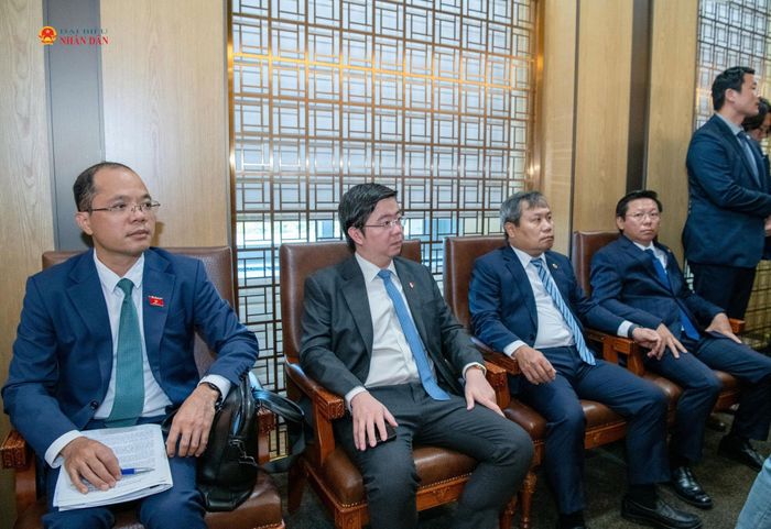 Các đại biểu Việt Nam dự hội đàm