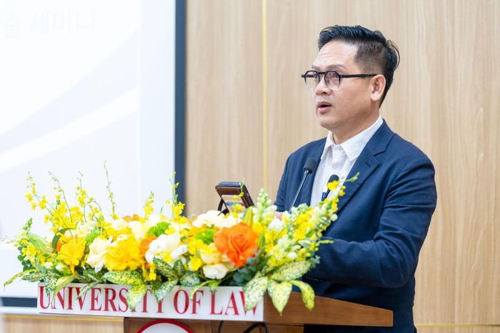 Ông Hoàng Tiến Thịnh, đại diện Hội doanh nhân hồi hương Việt Hàn. Ảnh: Huy Bảo