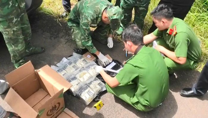 Số ma túy được các lực lượng phối hợp thu giữ.