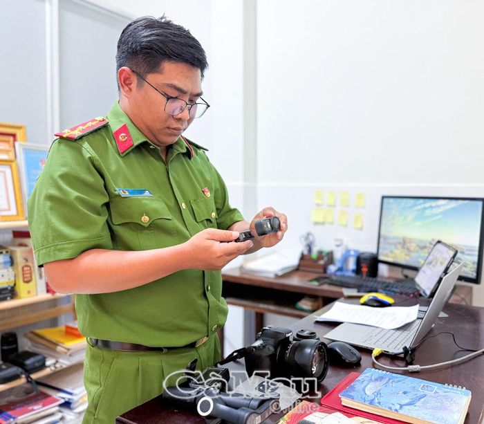 Trong 8 tháng đầu năm 2026, Ðại uý Mã Quốc Quang thực hiện hơn 50 video tuyên truyền chủ trương, chính sách, pháp luật chất lượng.