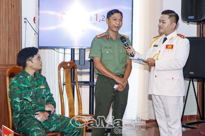 Phần thi talkshow tương tác với khán giả về chủ đề chống khai thác IUU tạo điểm nhấn tại vòng chung kết.
