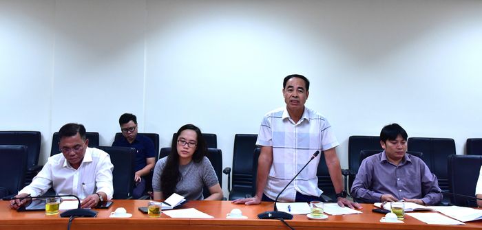 Quang cảnh cuộc công bố quyết định kiểm toán. Ảnh: Thùy Anh